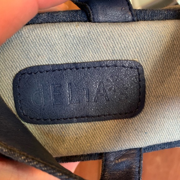 Delia’s Dolls Kill Denim Daisy Platform Sandals Women’s Size 9M - Picture 10 of 12
